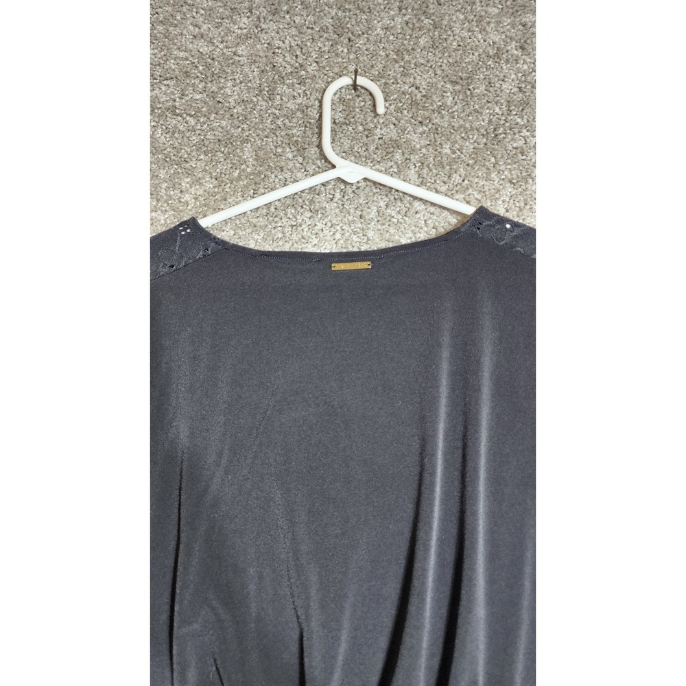 NWT Michael Kors Women's Black Sleeveless Top Smocked Hem Casual Workwear Small - Picture 13 of 13